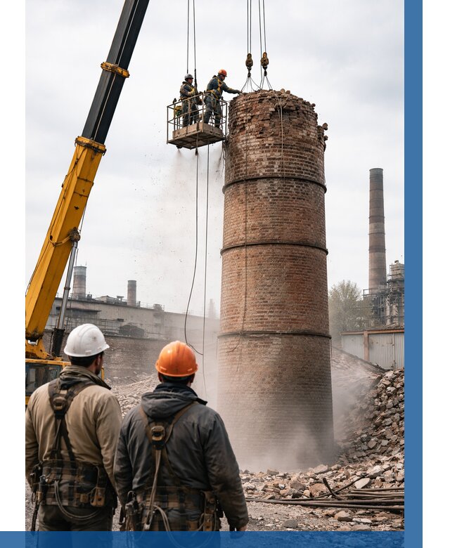 Демонтаж дымовой трубы в Качканаре от 92277 р. | ВЫСОТНИК-Кчк, смета