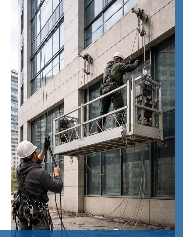 Монтаж и подъем фасадной люльки в Качканаре от 12304 р. | ВЫСОТНИК-Кчк