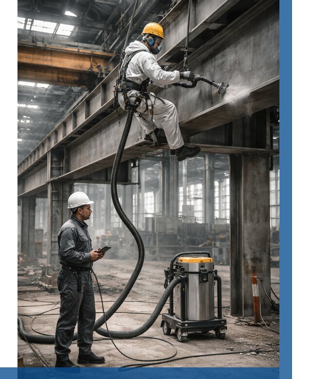 Обеспыливание конструкций в цехе в Качканаре от 4306 р. | ВЫСОТНИК-Кчк