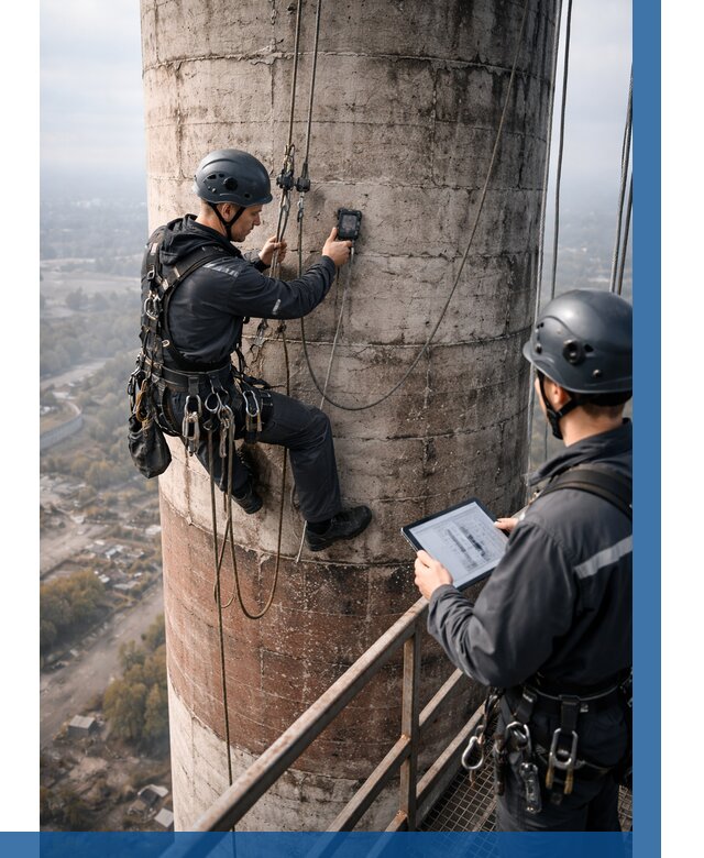 Обследование дымовой трубы в Качканаре от 8202 р. | ВЫСОТНИК-Кчк
