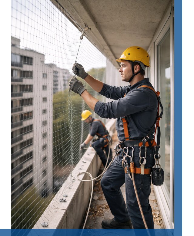 Монтаж сетки от птиц в Качканаре от 4614 р. | ВЫСОТНИК-Кчк